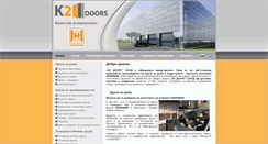 Desktop Screenshot of k2-doors.com